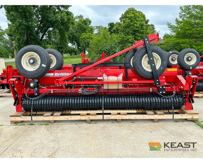 Brillion SSB 12 12’ Pull Type Food Plot Seeder Front and Rear Seed Boxes Drills and Seeders