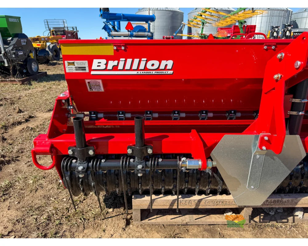 Brillion SSBS-6 Sure Stand Small Ag Seeder 6′ Working Width 3-Point & Skid Steer Mount Dual Boxes - Drills and Seeders