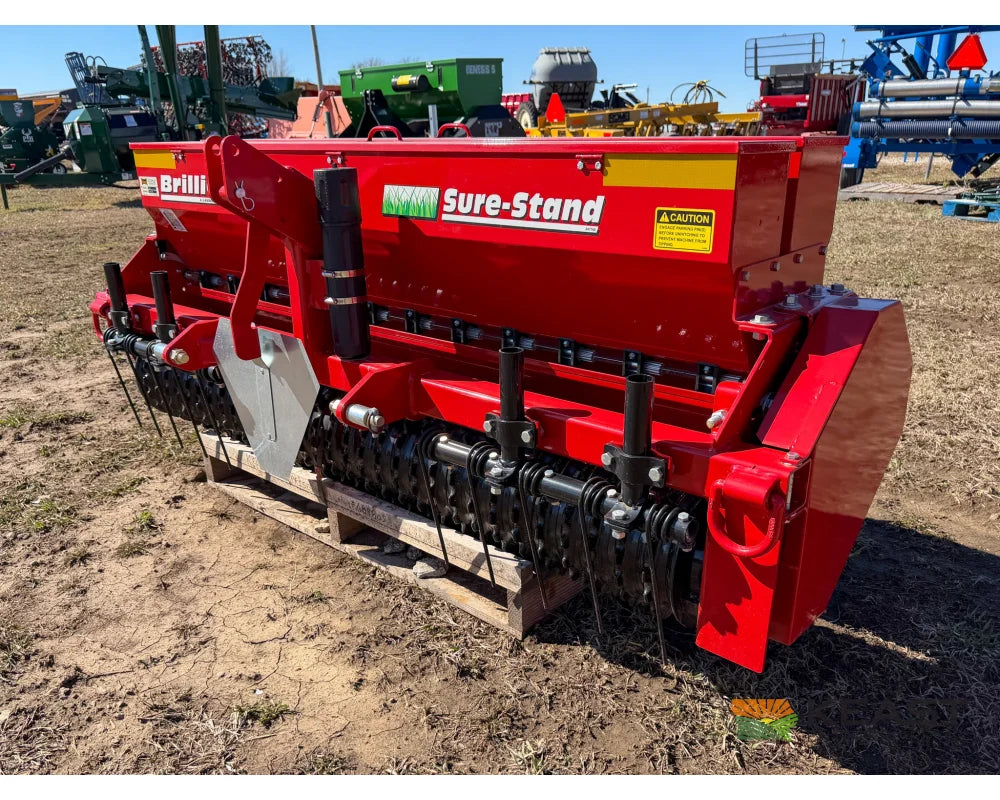 Brillion SSBS-6 Sure Stand Small Ag Seeder 6′ Working Width 3-Point & Skid Steer Mount Dual Boxes - Drills and Seeders
