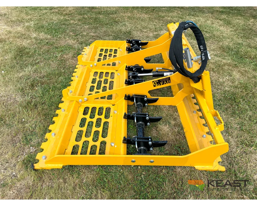 CL Fabrication 84’’ Land Leveler 3/4’’ AR400 Scarifier Teeth Skid Steer Mount Land Levelers