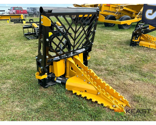 CL Fabrication Dominator Tree Puller 60’’ Opening AR400 Jaws 3/8’’ Cab Guard Skid Steer Mount Tree Pullers