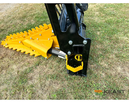 CL Fabrication Dominator Tree Puller 60’’ Opening AR400 Jaws 3/8’’ Cab Guard Skid Steer Mount Tree Pullers