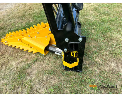 CL Fabrication Dominator Tree Puller 60’’ Opening AR400 Jaws 3/8’’ Cab Guard Skid Steer Mount Tree Pullers