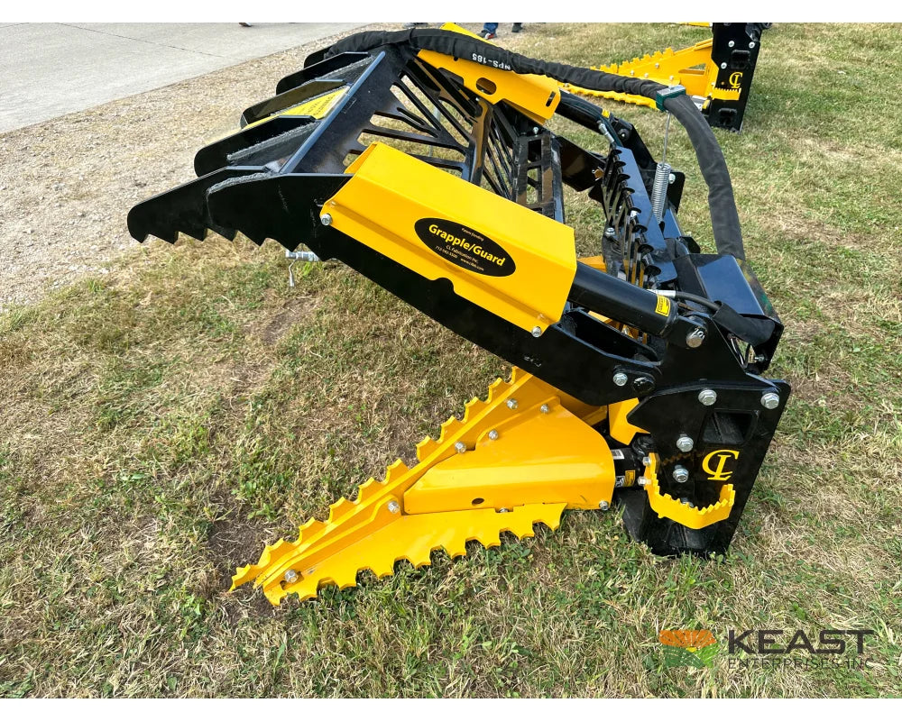 CL Fabrication Dominator Tree Puller GrappleGuard Hydraulic Grapple AR400 Jaws Skid Steer Mount Tree Pullers