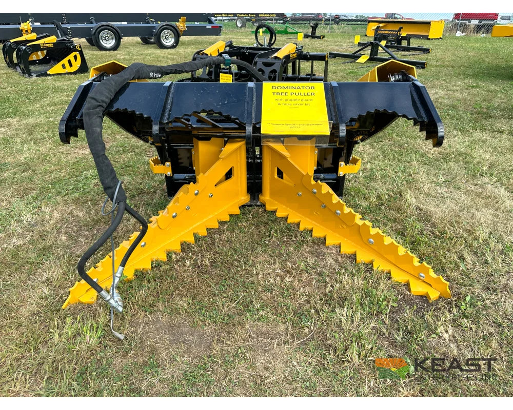 CL Fabrication Dominator Tree Puller GrappleGuard Hydraulic Grapple AR400 Jaws Skid Steer Mount Tree Pullers