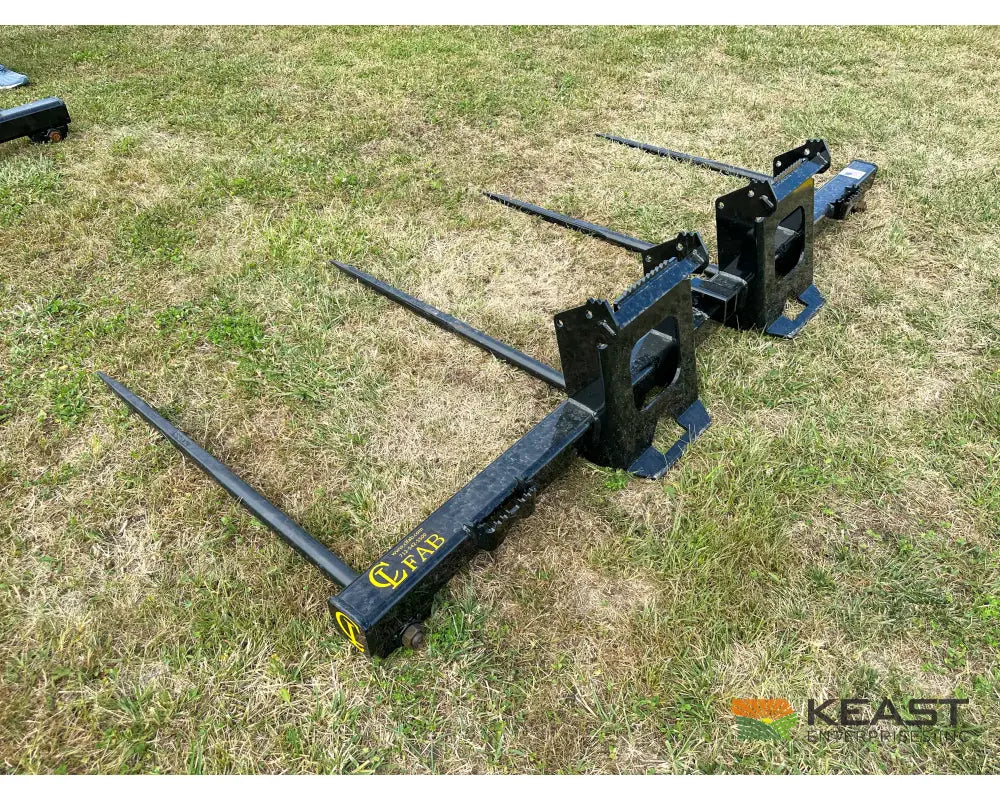 CL Fabrication EZ Bale 102’’ Four Spike Bale Spear 4x 49″ Spears Skid Steer Mount Bale Spears