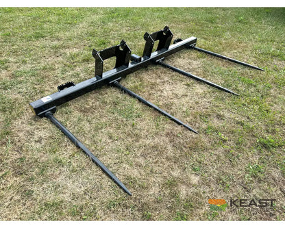 CL Fabrication EZ Bale 102’’ Four Spike Bale Spear 4x 49″ Spears Skid Steer Mount Bale Spears