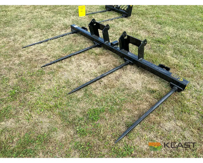 CL Fabrication EZ Bale 102’’ Four Spike Bale Spear 4x 49″ Spears Skid Steer Mount Bale Spears