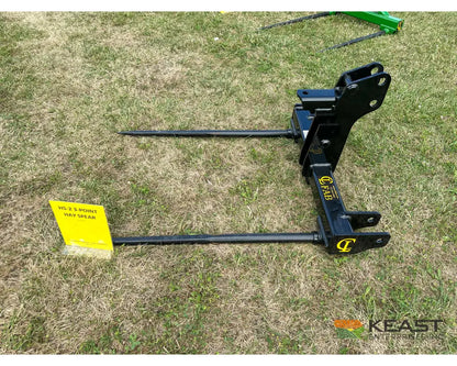 CL Fabrication EZ Bale Twin Spear Dual 49″ Spears 3 Point Mount Bale Spears