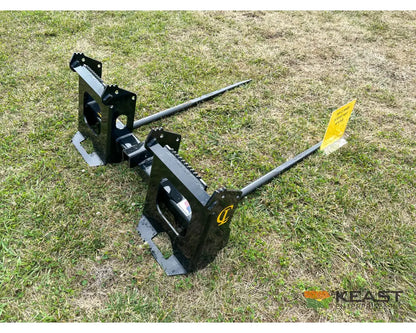 CL Fabrication EZ Bale Twin Spear Dual 49″ Spears Skid Steer Mount Bale Spears