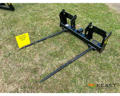 CL Fabrication EZ Bale Twin Spear Dual 49″ Spears Skid Steer Mount Bale Spears