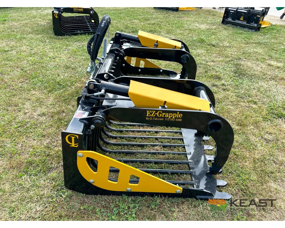 CL Fabrication EZ Grapple 81″ Width 50″ Opening 1/2″ AR400 Tines Skid Steer Mount Brush Grapples