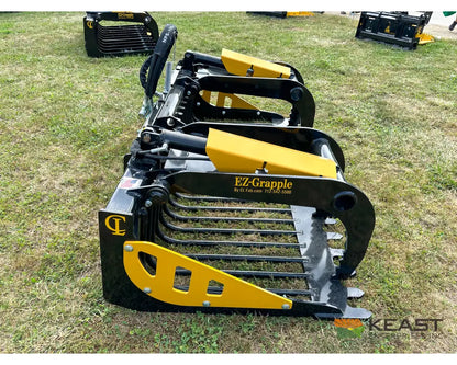 CL Fabrication EZ Grapple 81″ Width 50″ Opening 1/2″ AR400 Tines Skid Steer Mount Brush Grapples