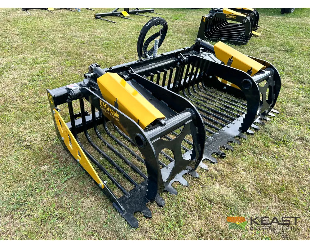 CL Fabrication EZ Grapple 81″ Width 50″ Opening 1/2″ AR400 Tines Skid Steer Mount Brush Grapples