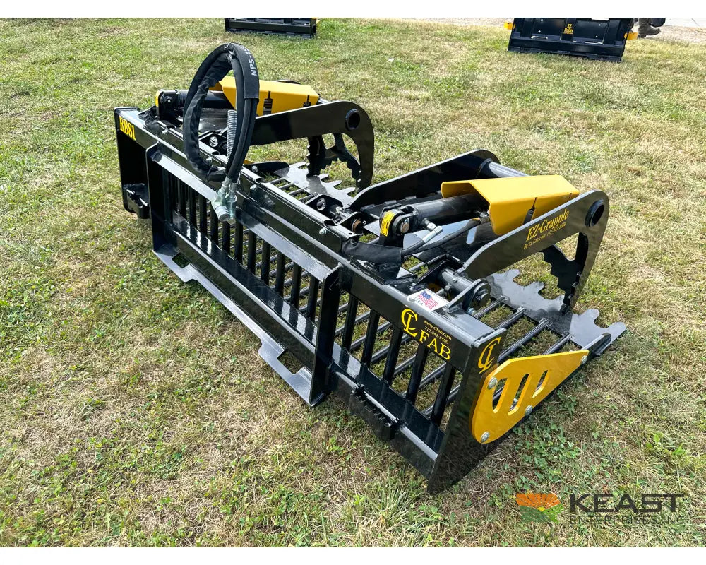 CL Fabrication EZ Grapple 81″ Width 50″ Opening 1/2″ AR400 Tines Skid Steer Mount Brush Grapples