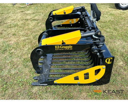 CL Fabrication EZ Grapple 81″ Width 50″ Opening 1/2″ AR400 Tines Skid Steer Mount Brush Grapples