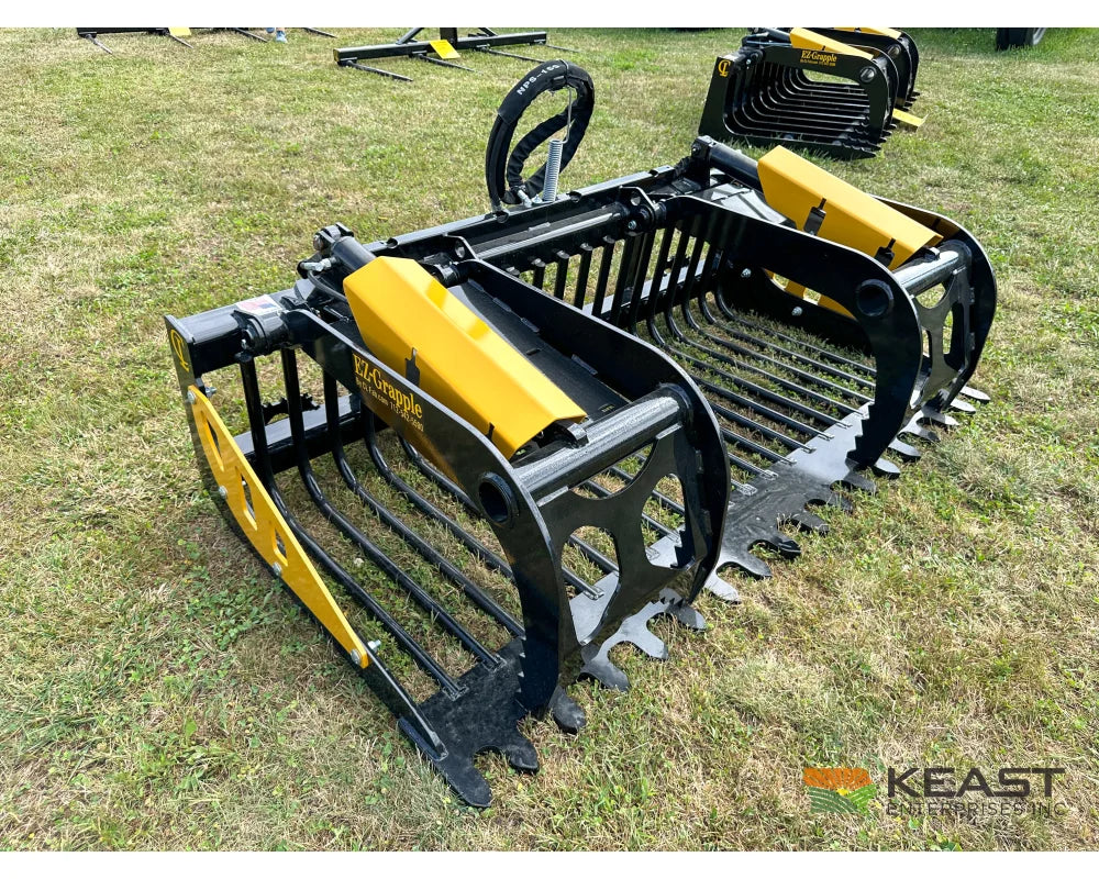 CL Fabrication EZ Grapple 81″ Width 50″ Opening 1/2″ AR400 Tines Skid Steer Mount Brush Grapples