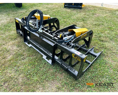 CL Fabrication EZ Grapple 90″ Width 50″ Opening 1/2″ AR400 Tines Skid Steer Mount Brush Grapples
