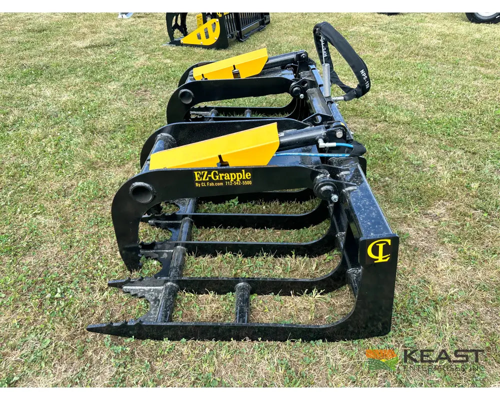 CL Fabrication EZ Grapple 90″ Width 50″ Opening 1/2″ AR400 Tines Skid Steer Mount Brush Grapples