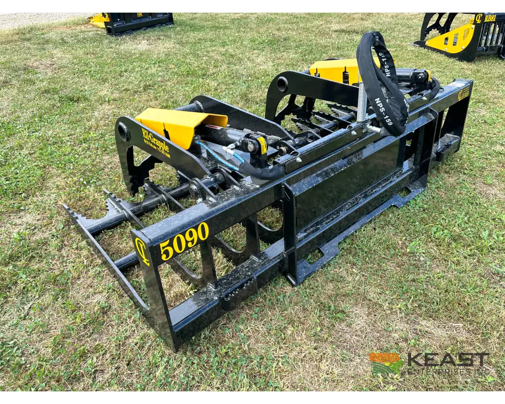CL Fabrication EZ Grapple 90″ Width 50″ Opening 1/2″ AR400 Tines Skid Steer Mount Brush Grapples