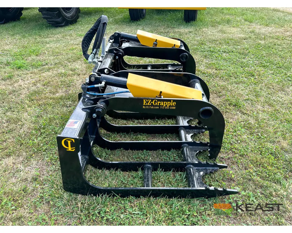 CL Fabrication EZ Grapple 90″ Width 50″ Opening 1/2″ AR400 Tines Skid Steer Mount Brush Grapples