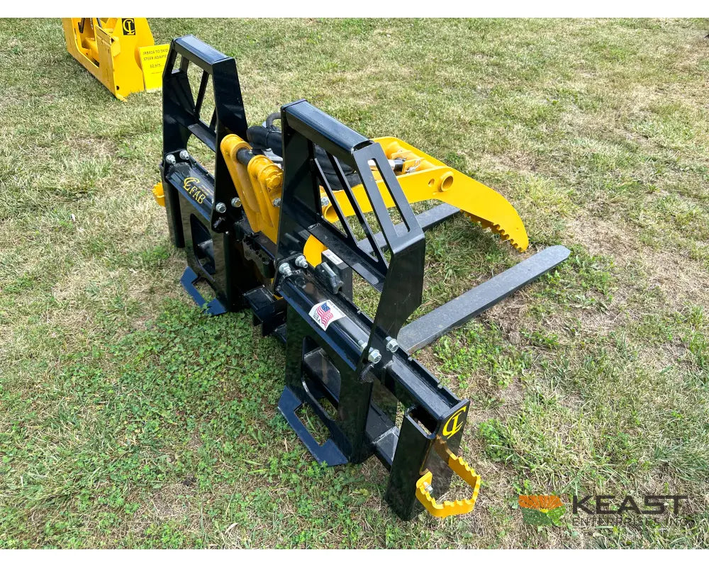 CL Fabrication EZ-Pallet Forks PF45 45″ Width 48″ Forks 5,250 lb Rated Carriage Hydraulic Grapple Pallet Forks