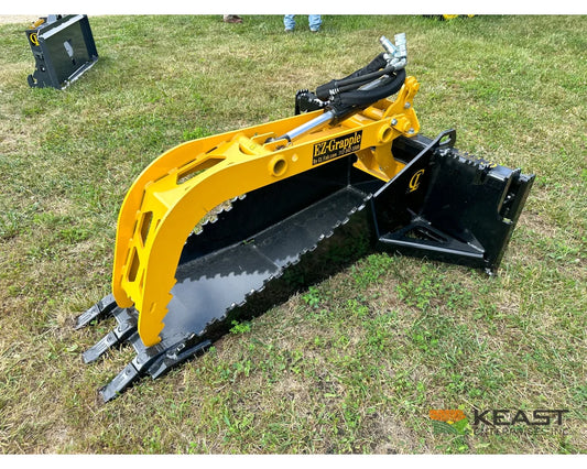 CL Fabrication Stump Bucket With Grapple attachment