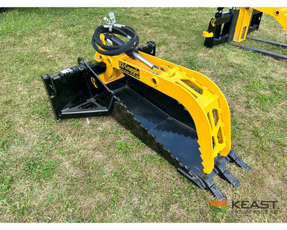 CL Fabrication Stump Bucket Hydraulic Grapple 65″ Opening Skid Steer Mount Stump Buckets