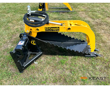 CL Fabrication Stump Bucket Hydraulic Grapple 65″ Opening Skid Steer Mount Stump Buckets
