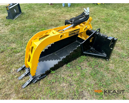 CL Fabrication Stump Bucket Hydraulic Grapple 65″ Opening Skid Steer Mount Stump Buckets