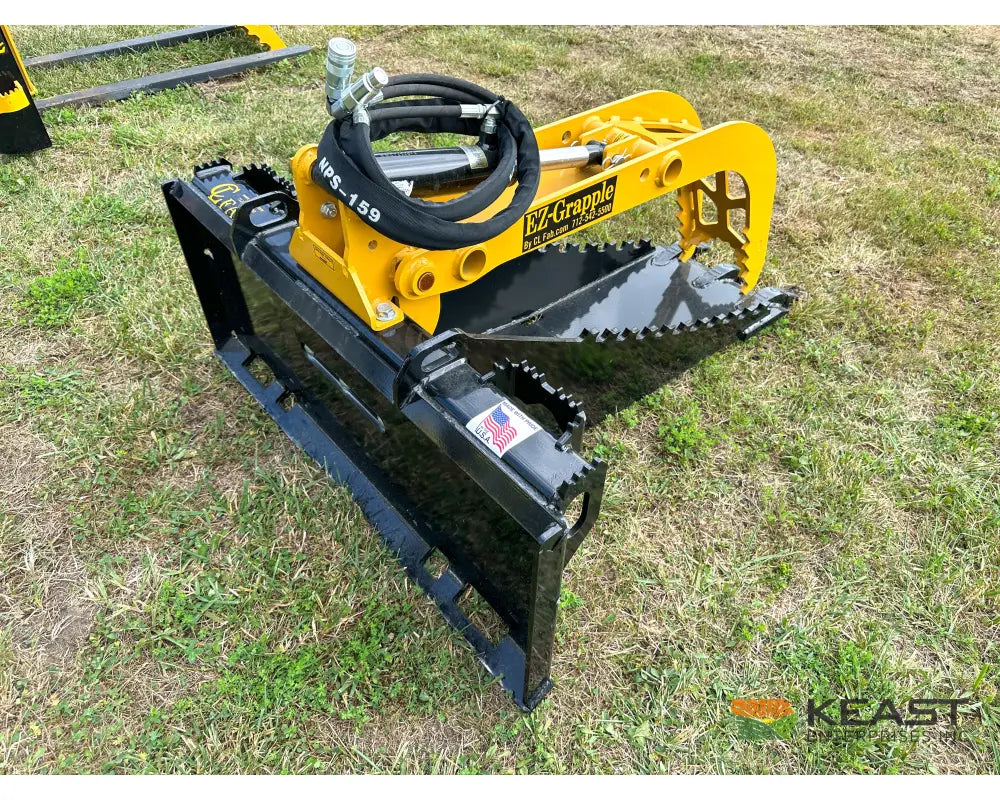 CL Fabrication Stump Bucket Hydraulic Grapple 65″ Opening Skid Steer Mount Stump Buckets