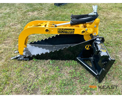 CL Fabrication Stump Bucket Hydraulic Grapple 65″ Opening Skid Steer Mount Stump Buckets