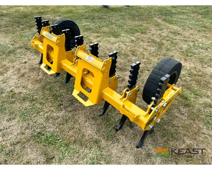 CL Fabrication XR Ripper XR84-9 84’’ Width 9 Teeth Gauge Wheels Skid Steer Mount Rippers