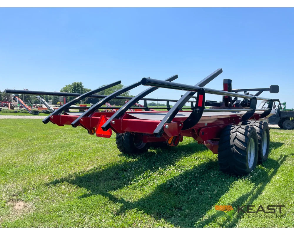 Cloverdale 12-14 Mega Bale Carrier - Self Loading Arm Stainless Steel Deck Tandem Axle Bale Carriers