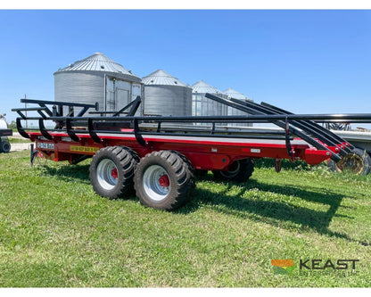 Cloverdale 12-14 Mega Bale Carrier - Self Loading Arm Stainless Steel Deck Tandem Axle Bale Carriers