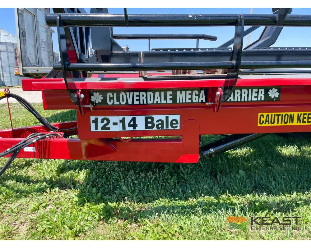 Cloverdale 12-14 Mega Bale Carrier - Self Loading Arm Stainless Steel Deck Tandem Axle Bale Carriers
