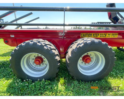 Cloverdale 12-14 Mega Bale Carrier - Self Loading Arm Stainless Steel Deck Tandem Axle Bale Carriers