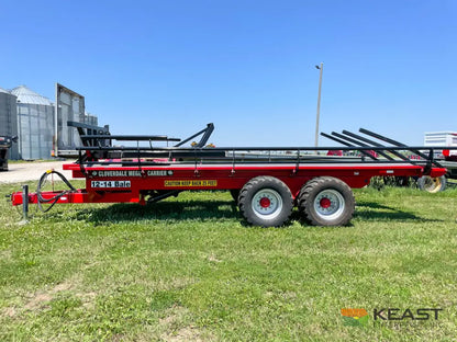 Cloverdale 12-14 Mega Bale Carrier - Self Loading Arm Stainless Steel Deck Tandem Axle Bale Carriers