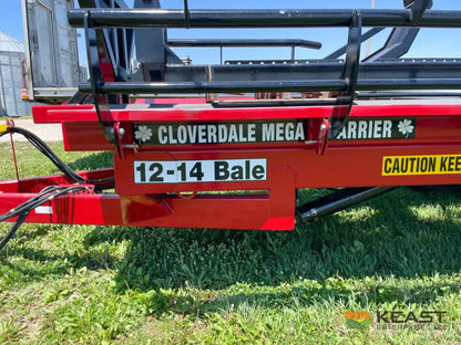 Cloverdale 12-14 Mega Bale Carrier - Self Loading Arm Stainless Steel Deck Tandem Axle Bale Carriers