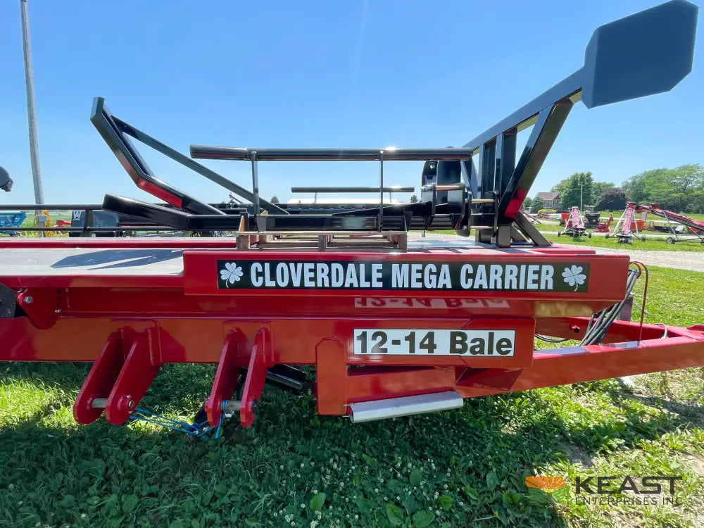 Cloverdale 12-14 Mega Bale Carrier - Self Loading Arm Stainless Steel Deck Tandem Axle Bale Carriers