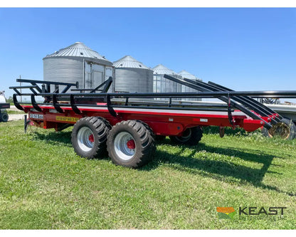 Cloverdale 12-14 Mega Bale Carrier - Self Loading Arm Stainless Steel Deck Tandem Axle Bale Carriers