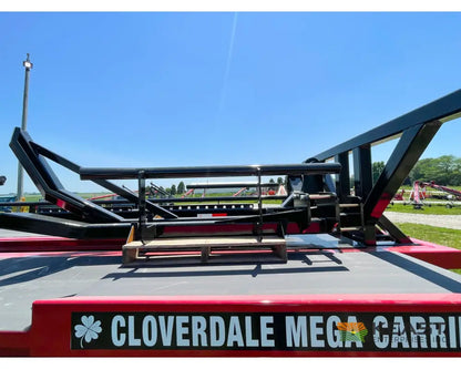 Cloverdale 12-14 Mega Bale Carrier - Self Loading Arm Stainless Steel Deck Tandem Axle Bale Carriers