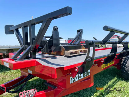 Cloverdale 12-14 Mega Bale Carrier - Self Loading Arm Stainless Steel Deck Tandem Axle Bale Carriers