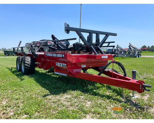 Cloverdale 12-14 Mega Bale Carrier - Self Loading Arm Stainless Steel Deck Tandem Axle Bale Carriers