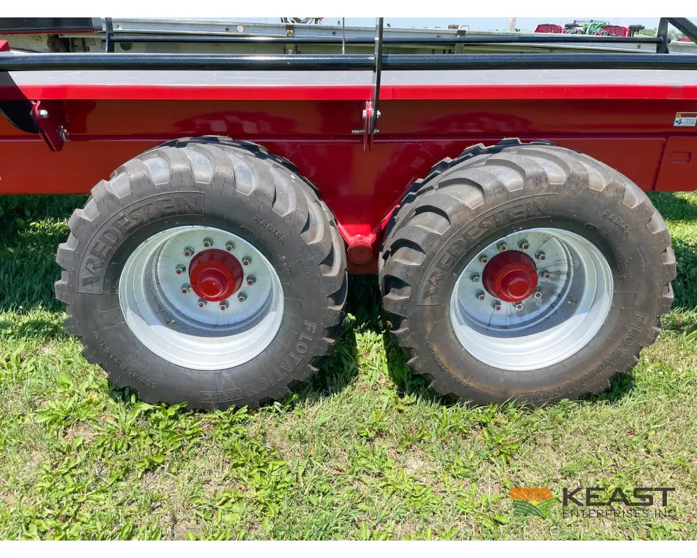 Cloverdale 12-14 Mega Bale Carrier - Self Loading Arm Stainless Steel Deck Tandem Axle Bale Carriers