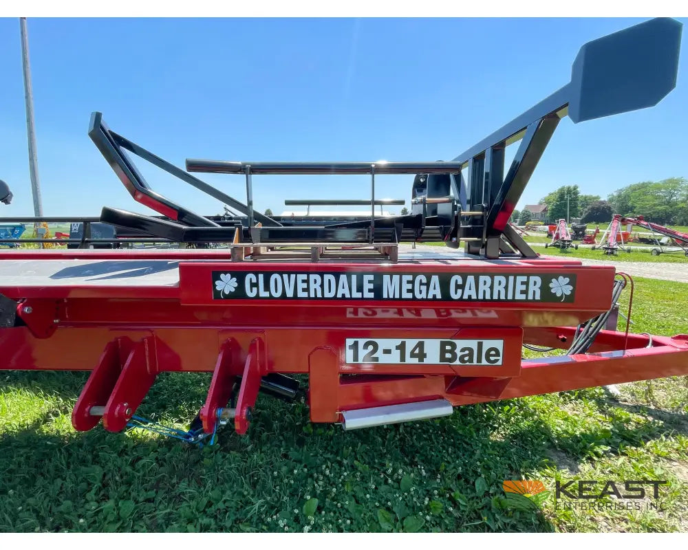 Cloverdale 12-14 Mega Bale Carrier - Self Loading Arm Stainless Steel Deck Tandem Axle Bale Carriers