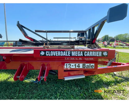 Cloverdale 12-14 Mega Bale Carrier - Self Loading Arm Stainless Steel Deck Tandem Axle Bale Carriers