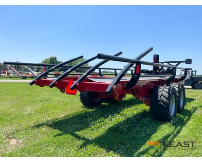 Cloverdale 12-14 Mega Bale Carrier - Self Loading Arm Stainless Steel Deck Tandem Axle Bale Carriers