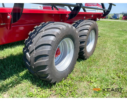 Cloverdale 12-14 Mega Bale Carrier - Self Loading Arm Stainless Steel Deck Tandem Axle Bale Carriers