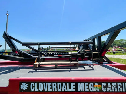Cloverdale 12-14 Mega Bale Carrier - Self Loading Arm Stainless Steel Deck Tandem Axle Bale Carriers